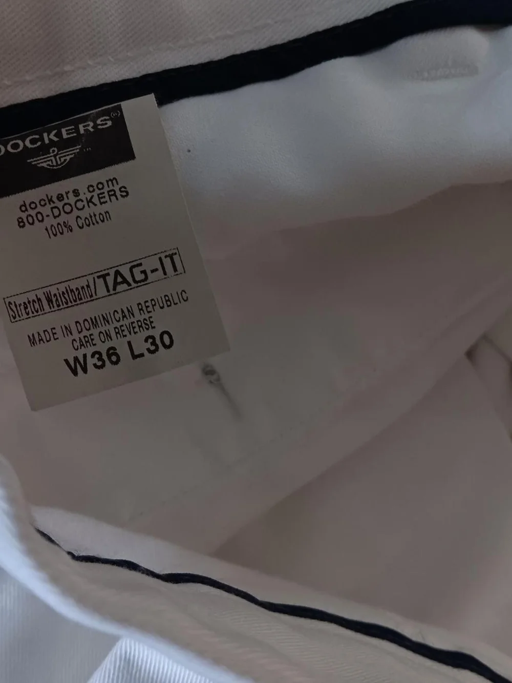 Dockers Men's White Chino Pants
